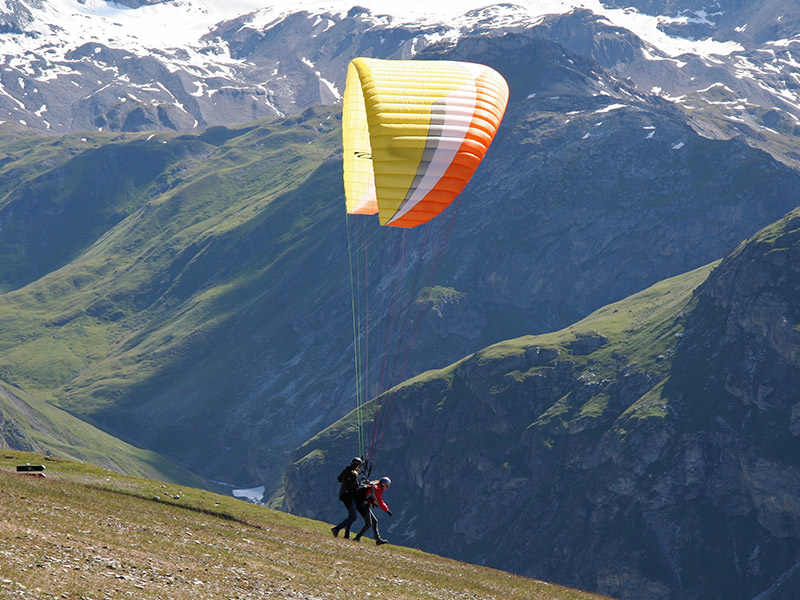 parapente Tignes