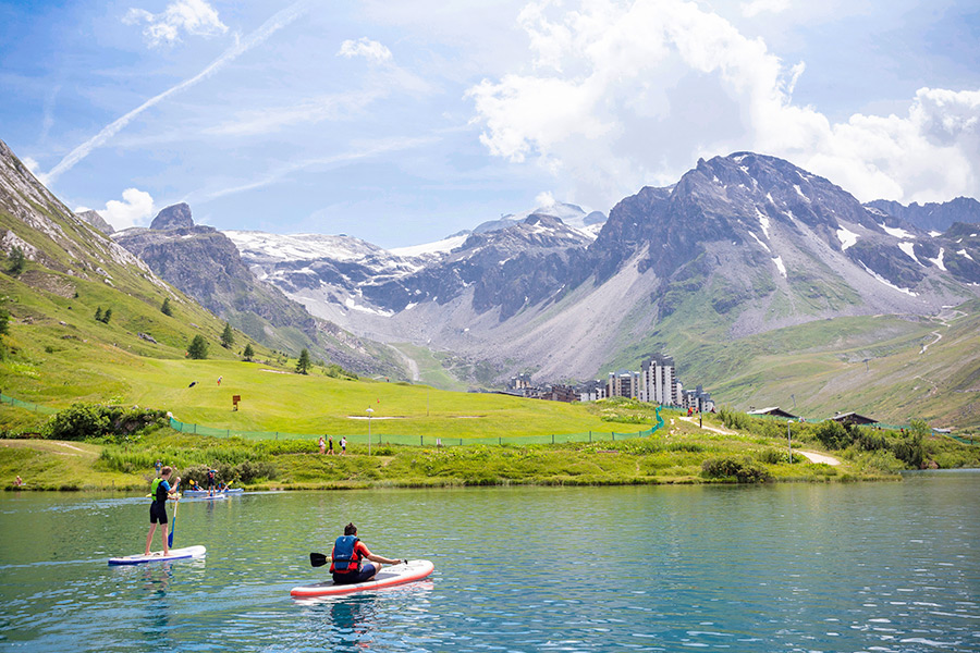 Tignes été activités lac