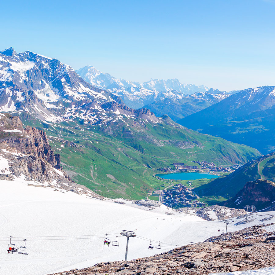 Tignes été glacier Grande Motte