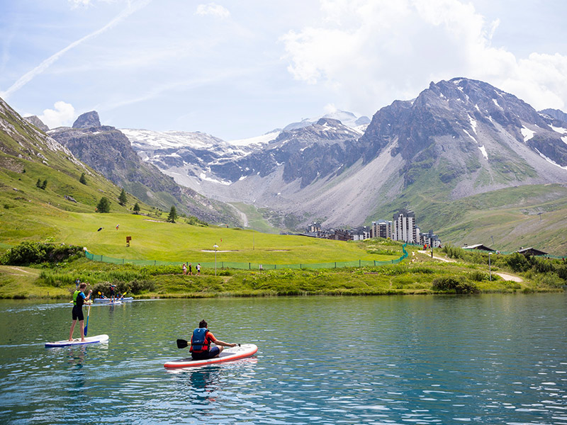 kayak paddle waterjump à Tignes