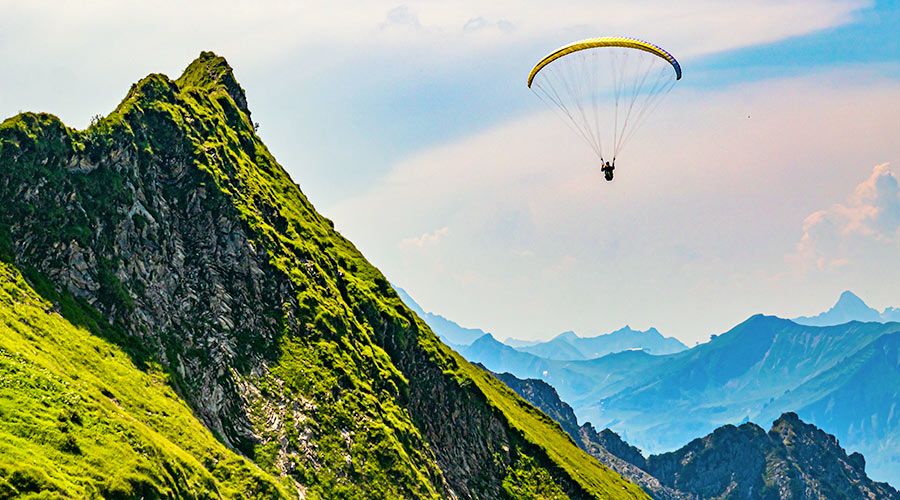 vacances montagne été parapente